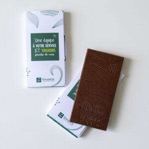 tablette chocolat personnalise cadeau client banque