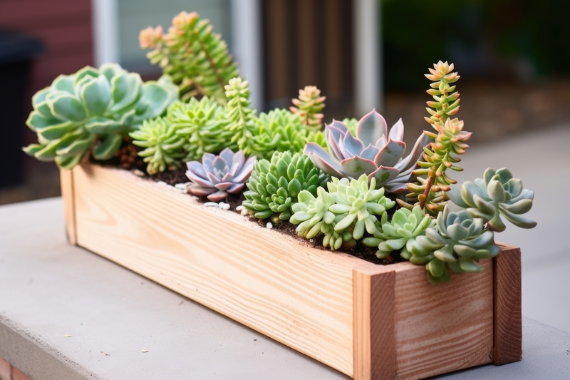 coffret bois diy jardinière